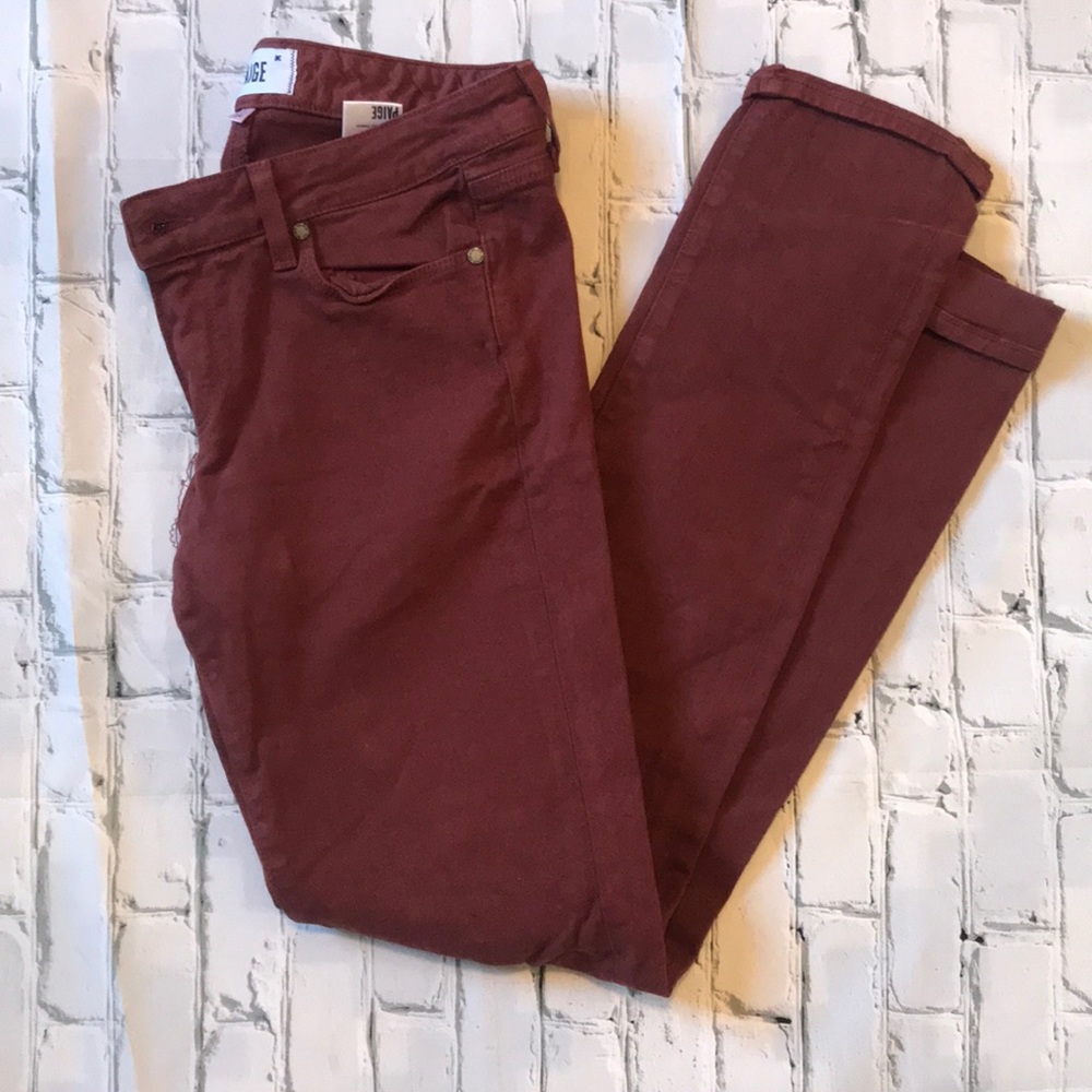 Paige Denim Burgundy pants